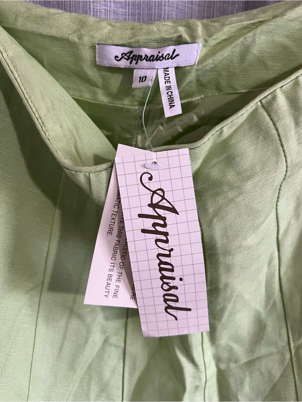 Appraisal Lime Green Women's Midi Skirt - Picture 3 of 7